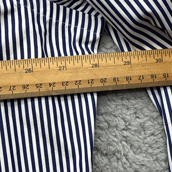 Ralph Lauren Shirt Mens 3XLT Blue Striped Long Sleeve Oversized - Picture 7 of 11